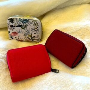 Brand new set of 3 card wallets. Perfect size for your pockets or small purse.